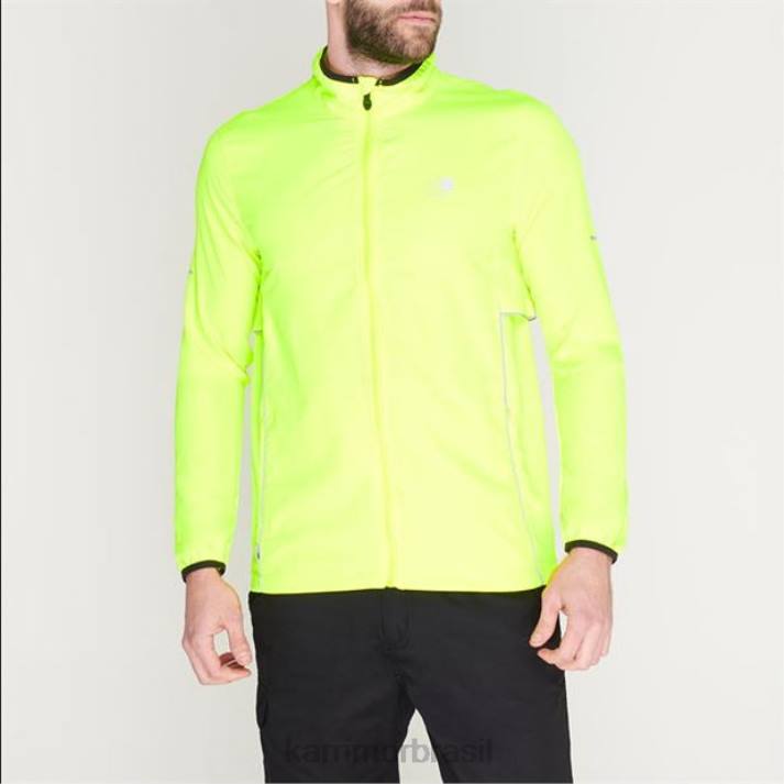 Karrimor homens jaqueta de corrida amarelo fluo roupas 82229