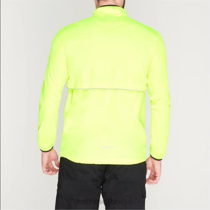 Karrimor homens jaqueta de corrida amarelo fluo roupas 82229
