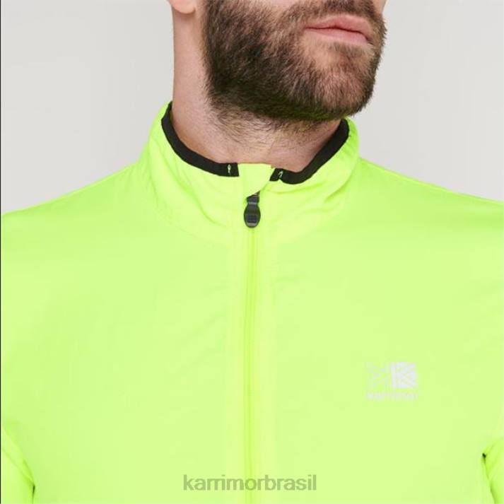 Karrimor homens jaqueta de corrida amarelo fluo roupas 82229