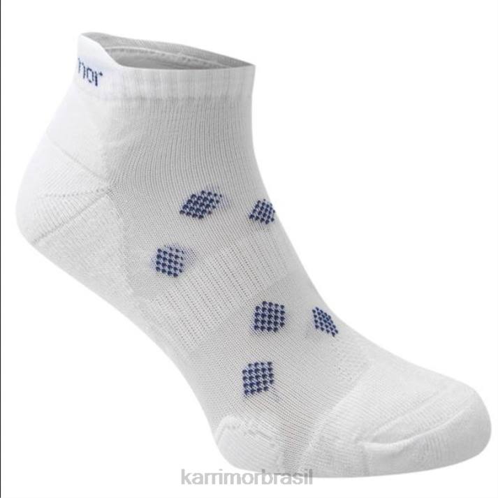 Karrimor mulheres 2 pacotes de meias de corrida branco acessórios 822256