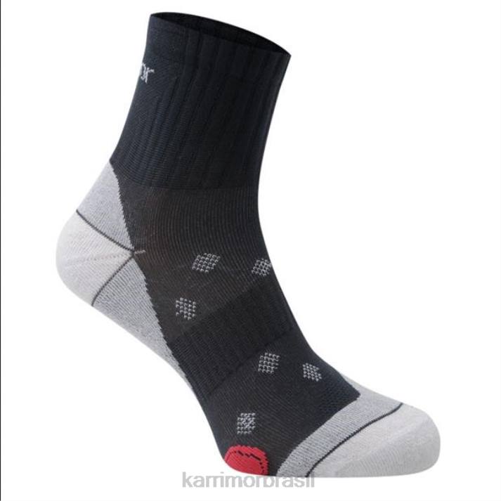 Karrimor mulheres 2 pacotes de meias de corrida meio cinza acessórios 822249