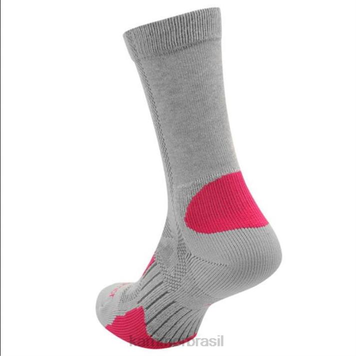 Karrimor mulheres meias de caminhada pacote com 2 fusch cinza claro acessórios 8222116