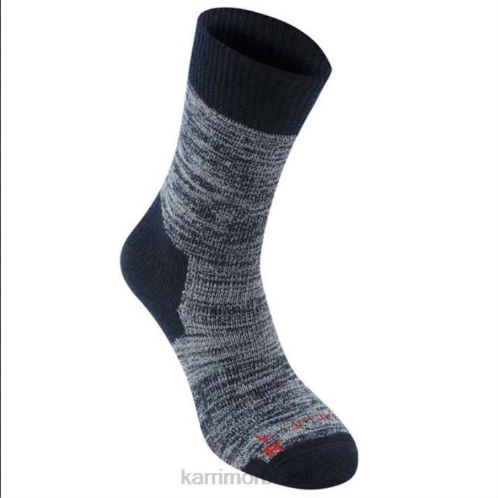 Karrimor mulheres meias de caminhada pesadas em fibra merino marinha acessórios 8222122