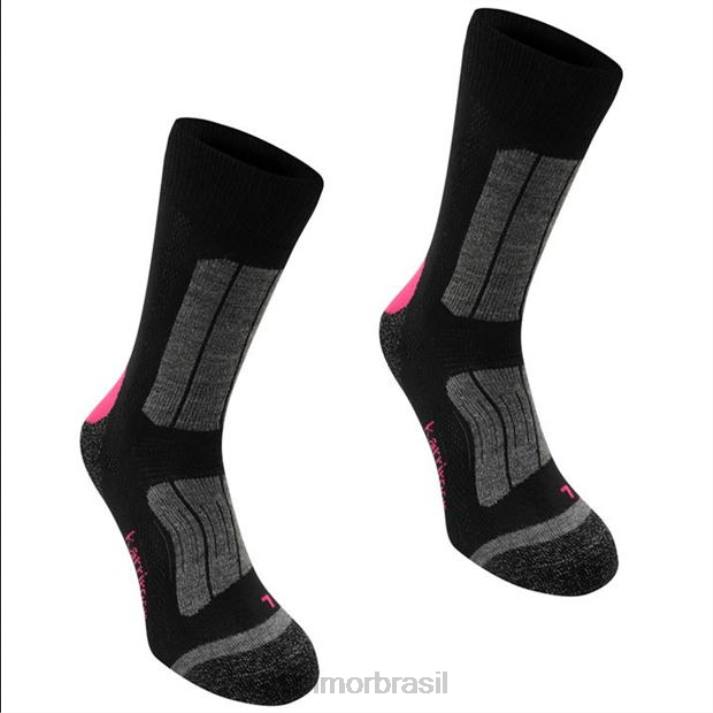 Karrimor mulheres meias de caminhada preto/fúcsia acessórios 8222118