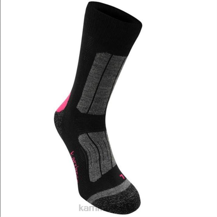 Karrimor mulheres meias de caminhada preto/fúcsia acessórios 8222118