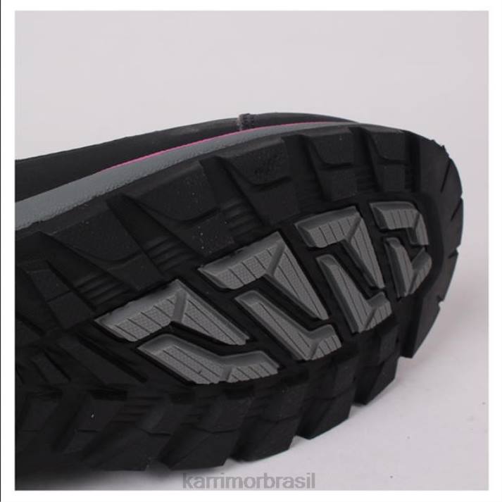 Karrimor mulheres botas de caminhada de rock quente preto/rosa calçados 822290