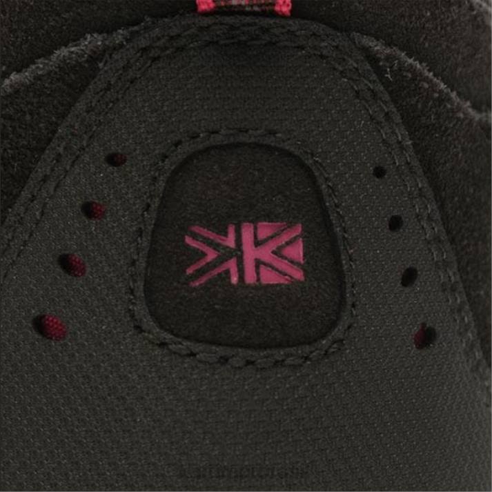Karrimor mulheres montar botas de caminhada média preto/rosa calçados 822288