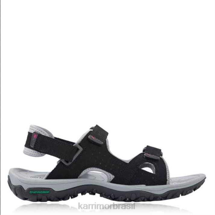 Karrimor mulheres sandálias antibes preto calçados 8222112