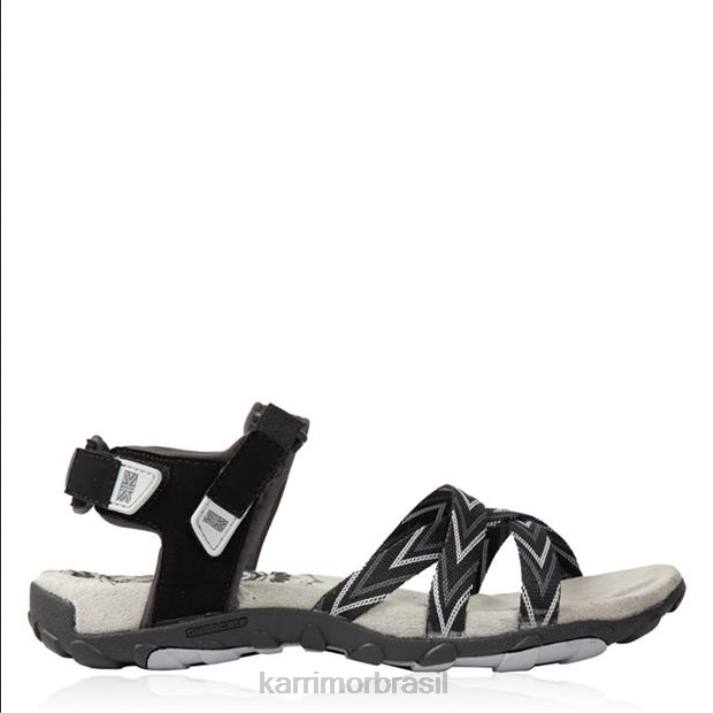 Karrimor mulheres sandálias de caminhada salina preto calçados 8222105