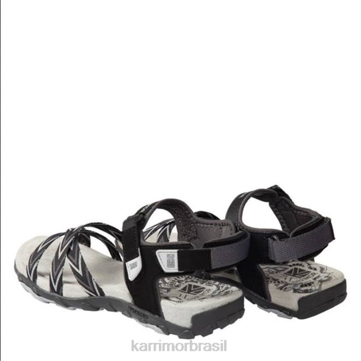 Karrimor mulheres sandálias de caminhada salina preto calçados 8222105