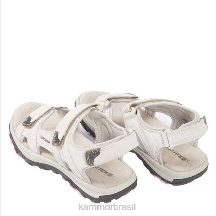 Karrimor mulheres sandálias de couro antibes bege/rosa calçados 8222110