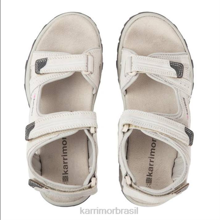 Karrimor mulheres sandálias de couro antibes bege/rosa calçados 8222110