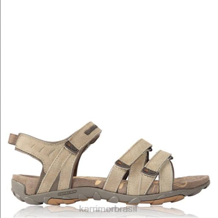 Karrimor mulheres sandálias de couro tuvalu bronzeado calçados 8222111