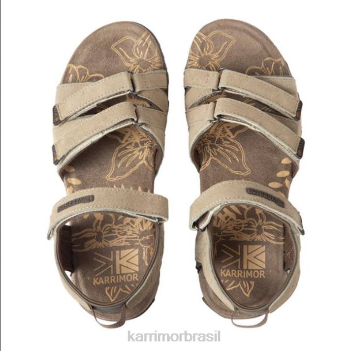 Karrimor mulheres sandálias de couro tuvalu bronzeado calçados 8222111