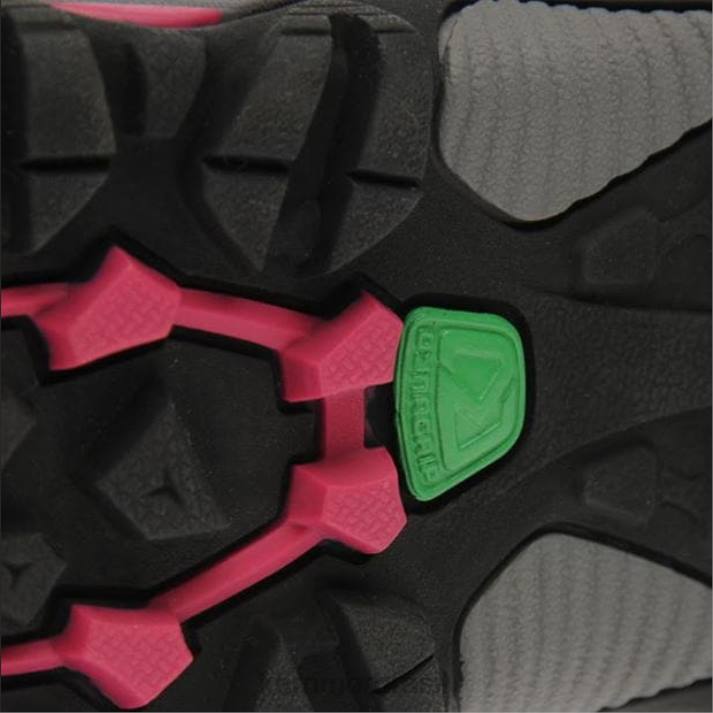 Karrimor mulheres montar sapatos baixos para caminhada preto/rosa calçados 822294