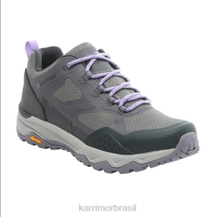 Karrimor mulheres sapatos de caminhada baixos em espiral cinza calçados 822293