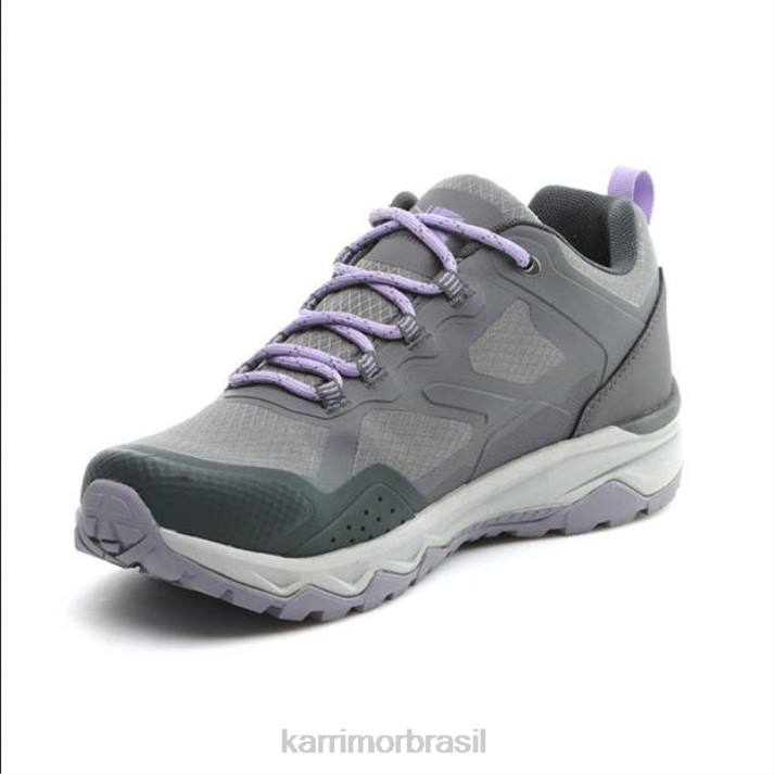 Karrimor mulheres sapatos de caminhada baixos em espiral cinza calçados 822293