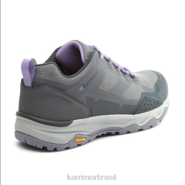 Karrimor mulheres sapatos de caminhada baixos em espiral cinza calçados 822293