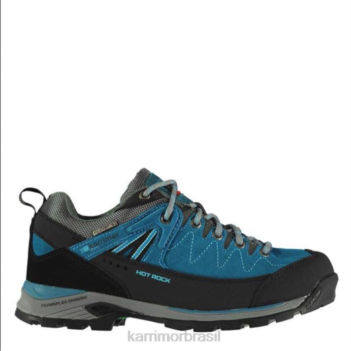 Karrimor mulheres sapatos de caminhada baixos hot rock cerceta calçados 822295
