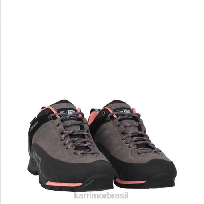 Karrimor mulheres sapatos de caminhada de rota quente carvão/coral calçados 8222103