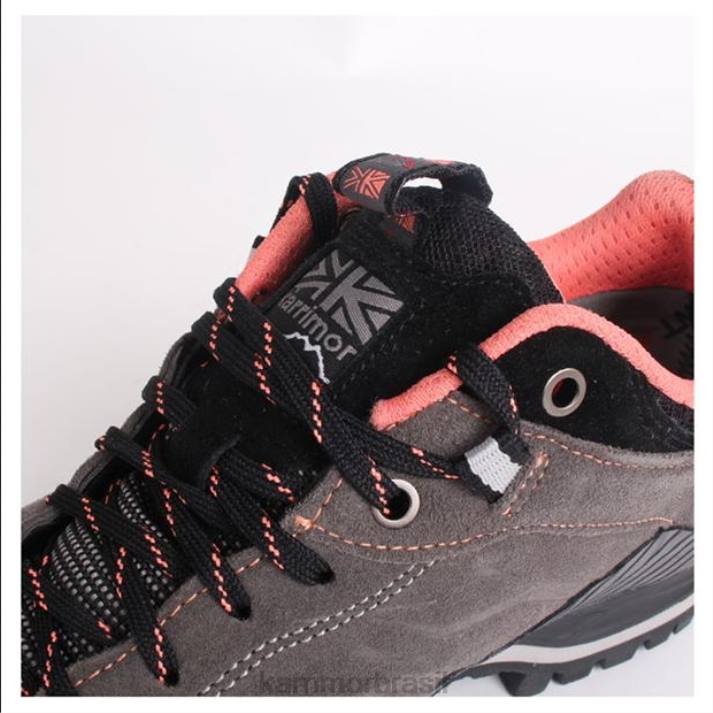 Karrimor mulheres sapatos de caminhada impermeáveis ​​de rota quente carvão/coral calçados 822299