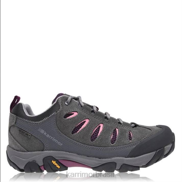 Karrimor mulheres tênis de caminhada baixo aspen carvão calçados 822296