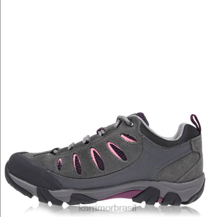 Karrimor mulheres tênis de caminhada baixo aspen carvão calçados 822296