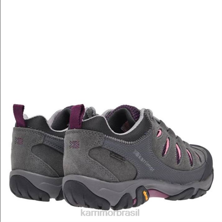 Karrimor mulheres tênis de caminhada baixo aspen carvão calçados 822296