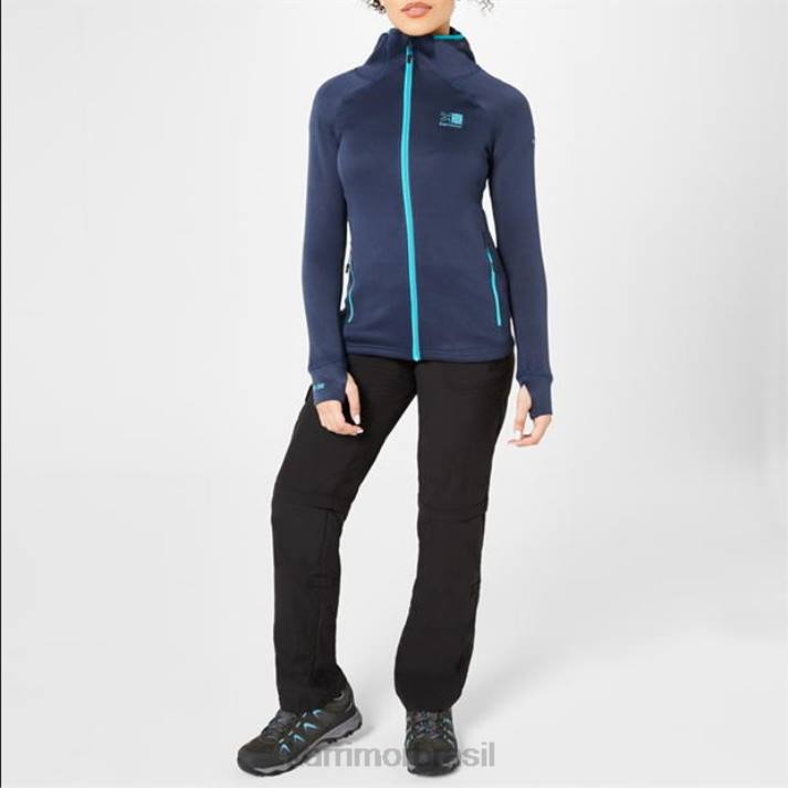 Karrimor mulheres calças com zíper preto roupas 8222187