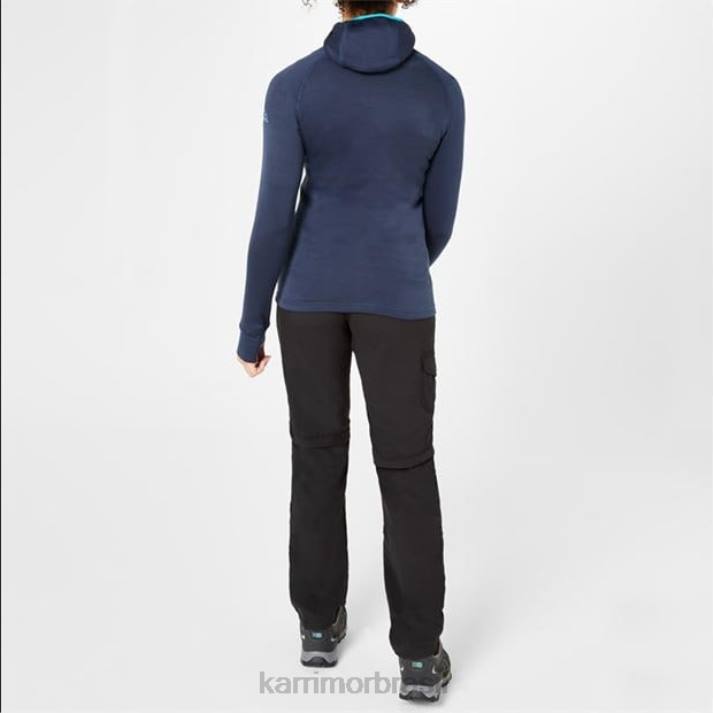 Karrimor mulheres calças com zíper preto roupas 8222187