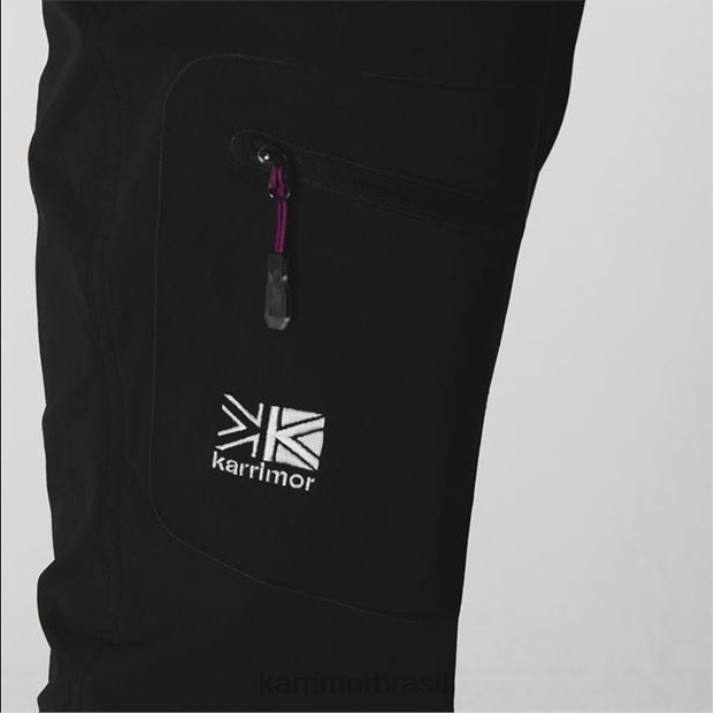 Karrimor mulheres calças de rock quente preto roupas 8222189