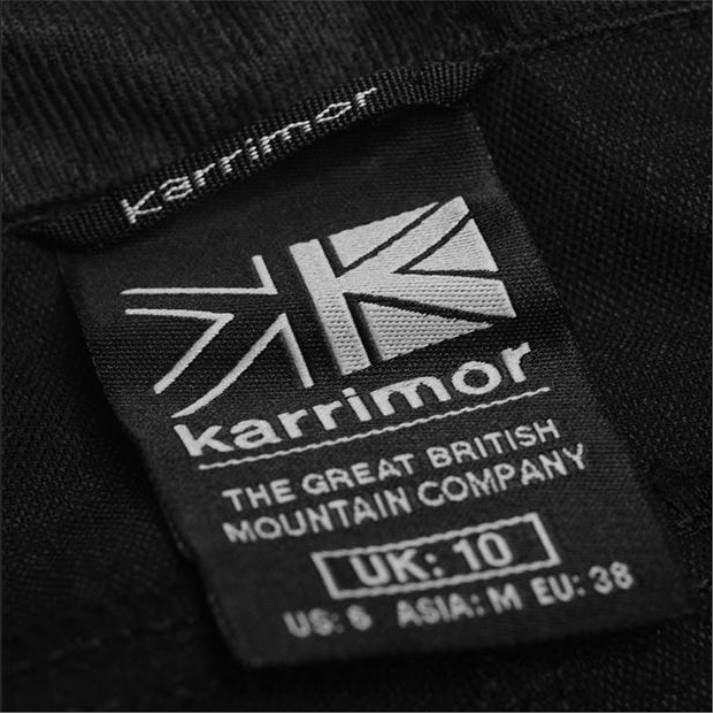 Karrimor mulheres calças de rock quente preto roupas 8222189