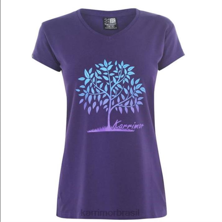 Karrimor mulheres camiseta gráfica índigo roupas 8222186