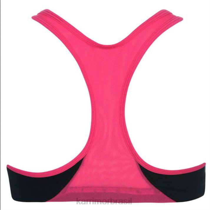 Karrimor mulheres sutiã esportivo tempo preto/rosa roupas 822233