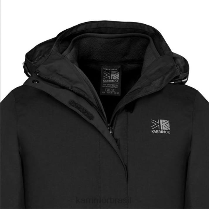 Karrimor mulheres Jaqueta Weathertite 3 em 1 preto roupas 8222194