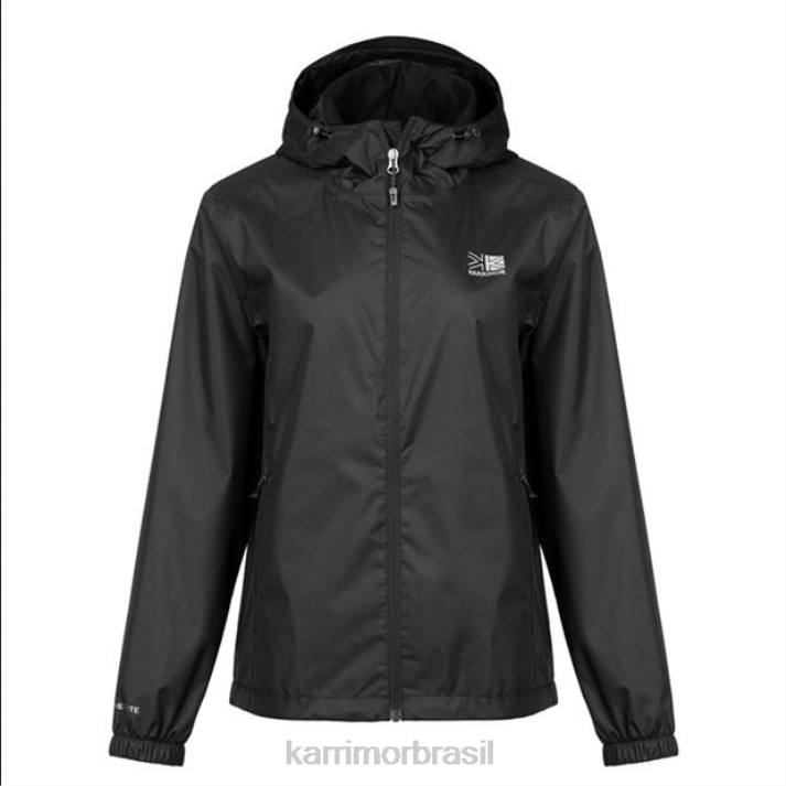 Karrimor mulheres jaqueta com capuz serra preto roupas 8222268