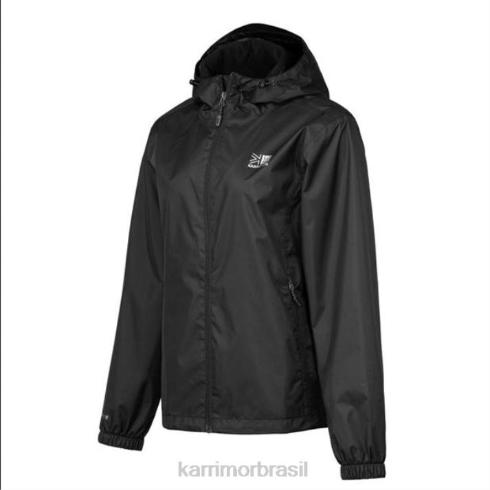 Karrimor mulheres jaqueta com capuz serra preto roupas 8222268
