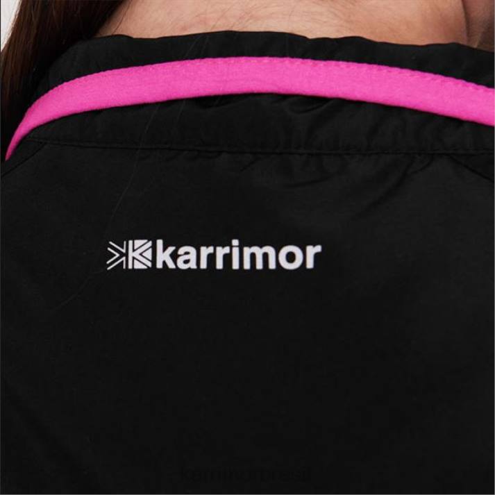 Karrimor mulheres jaqueta de corrida preto/rosa roupas 82228