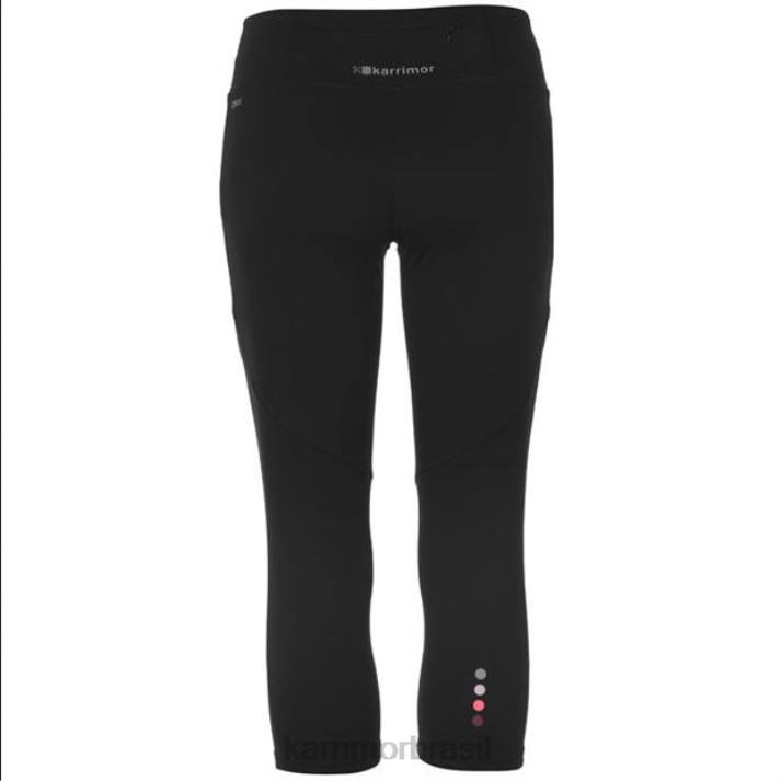Karrimor mulheres meia-calça capri preto roupas 82227